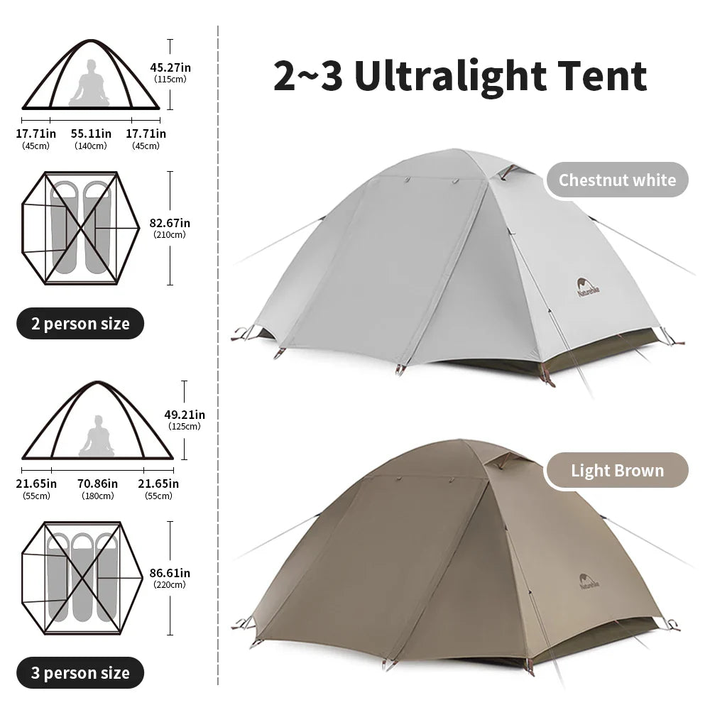 Naturehike Camping Tent 2-3 People